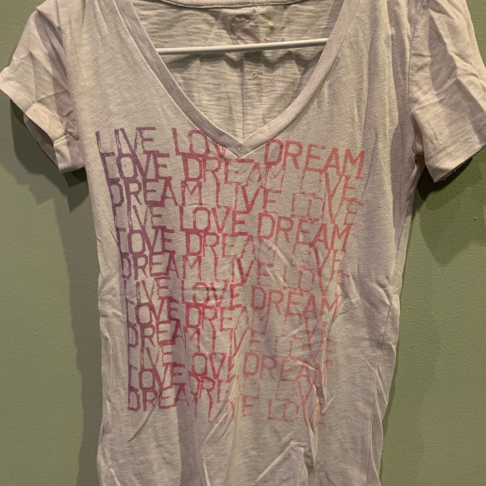 Live love dream t-shirt